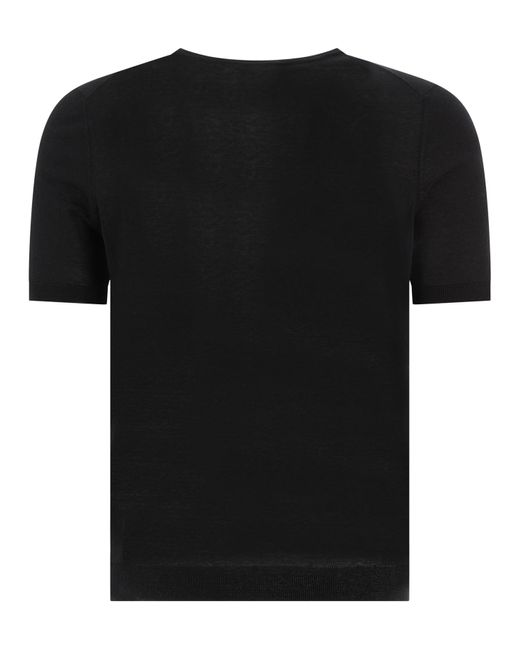"Josh" maglietta di Tagliatore in Black da Uomo