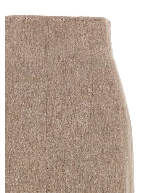 ANDAMANE Natural Der Andamane 'Stephanie' Midi Rock