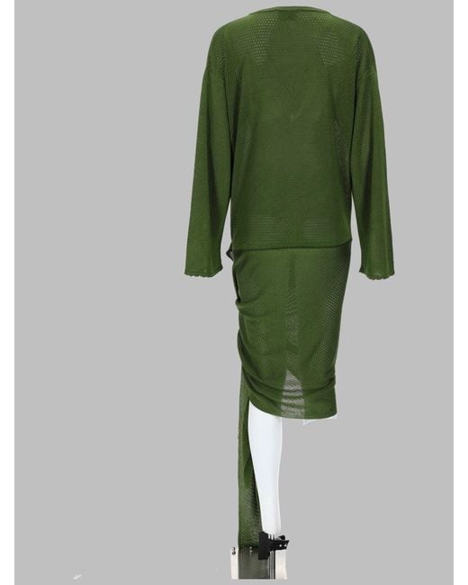 The Attico Green Stylish Mini Dress For