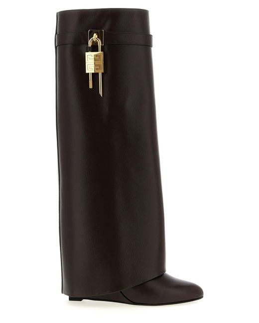 Shark Lock Stivali E Stivaletti Marrone-Donna di Givenchy in Black