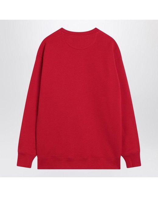 Valentino Red Sweatshirt With Chez Print