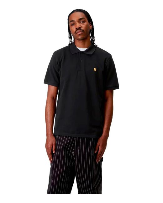 Carhartt Black S/S Chase Pique Polo Shirt
