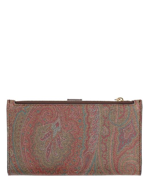 Etro Brown "Arnica" Shoulder Wallet