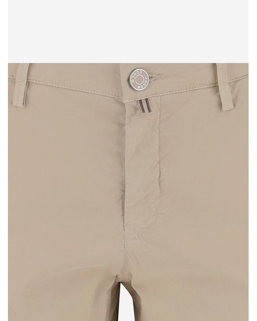 Jacob Cohen Natural Stretch Cotton Blend Trousers