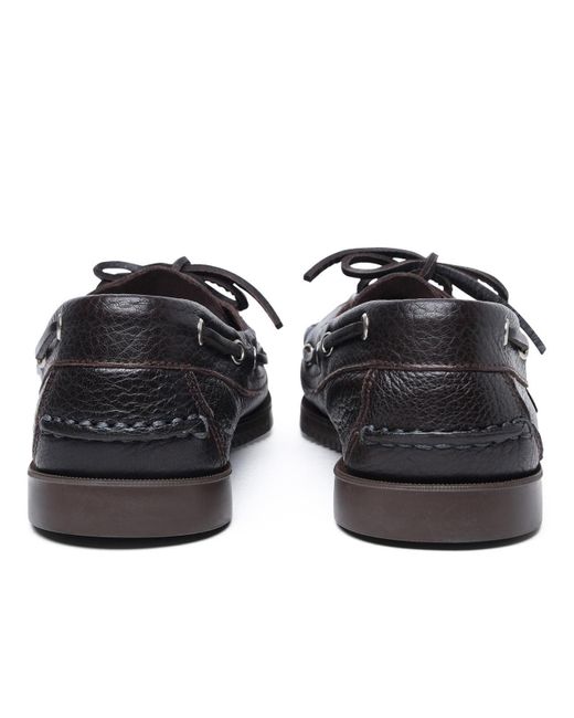 Paraboot Black 'Barth' Lear Loafers