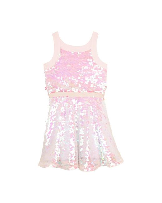 Billieblush Pink Vestito Con Paillettes