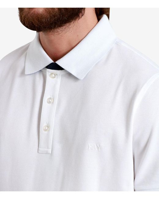 Fay White T Shirts And Polos for men