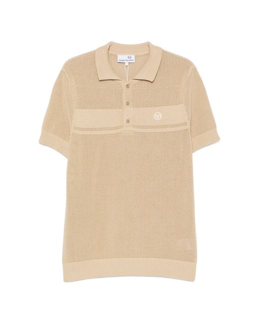Sergio Tacchini Natural Sabino Knit Ss Polo