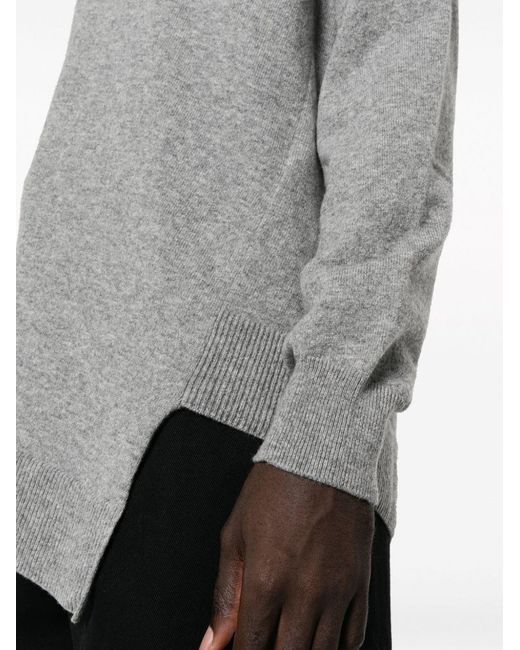Comme des Garçons Gray Wool Sweater for men