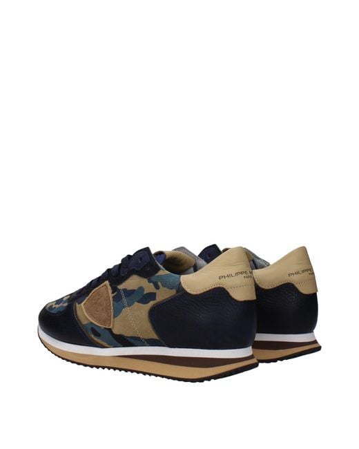 Philippe Model Blue Sneakers Trpx Suede for men