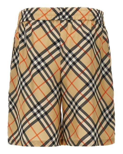 Burberry Natural Silk Shorts for men