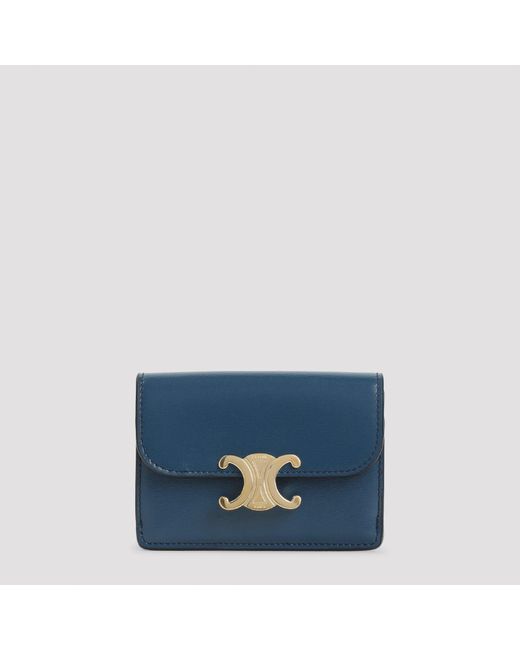 Céline Blue Kartenetui mit Klappe