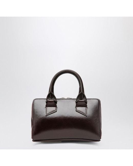 The Attico Brown Military Mini Friday Bag