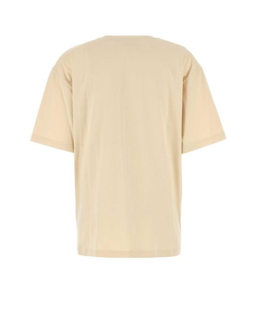Valentino Garavani Natural Cream Cotton T-Shirt