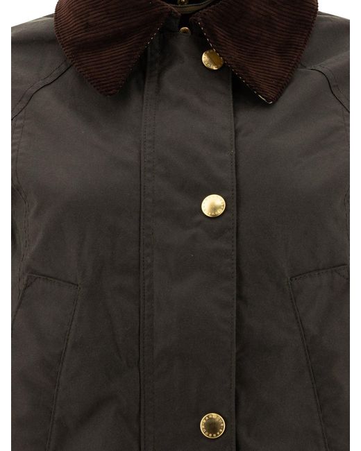 Barbour 'modern Beadnell' Jas in het Black