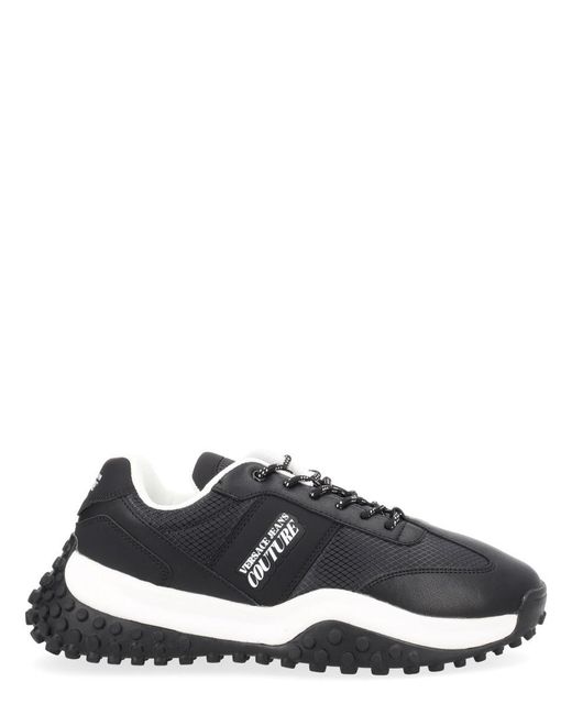 Versace Jeans Couture Black Leather Sneakers for men
