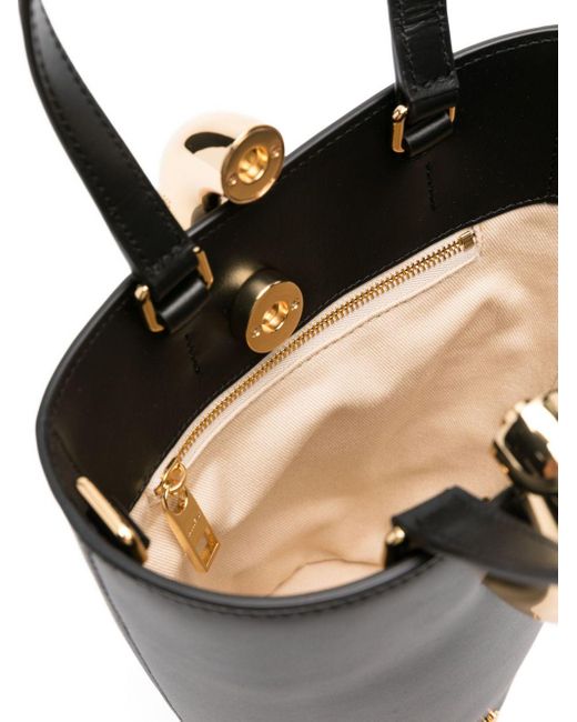 Sac Seau Le Petit Bambola Jacquemus en coloris Black
