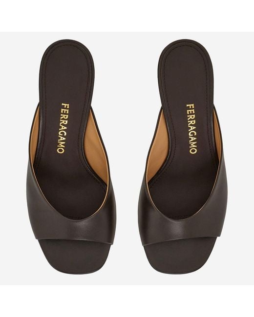 Ferragamo Brown Leather Sandals