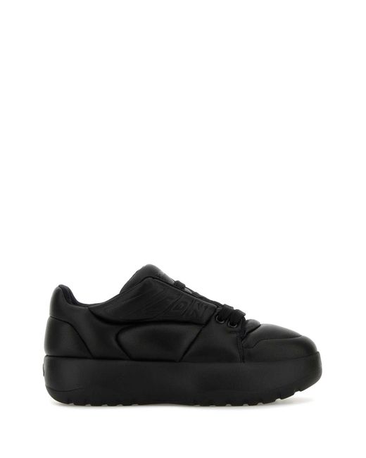 DSquared² Black Dsquared Leather Puffer Sneakers