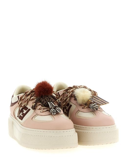 Fendi Brown Match' Sneakers