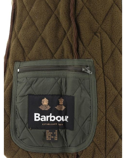 Barbour Green "Betty" Quilted Vest Jacket