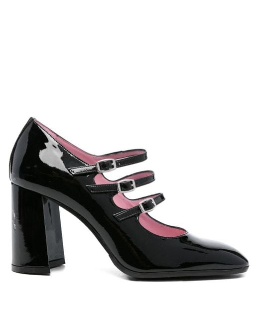 CAREL PARIS Keel Patent Leather Pumps in het Black