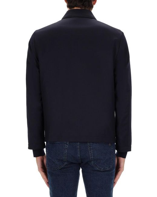 Boss Blue Virgin Wool Jacket for men