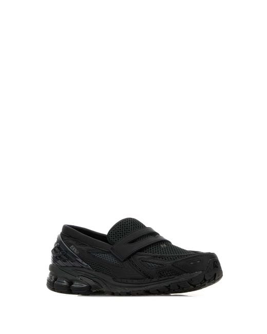 New Balance Black Mesh Loafers