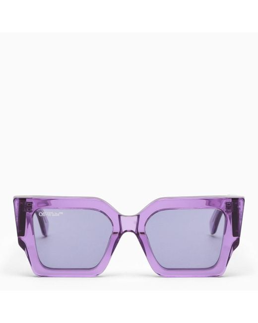 Off White Co Virgil Abloh Tm Catalina Sunglasses In Purple Lyst 9560