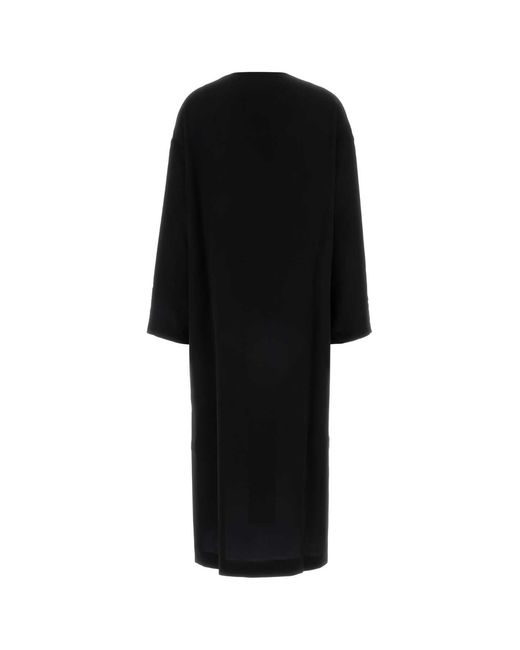 The Row Black Crepe Heloise Dress