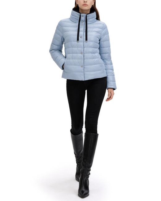 Herno Blue Down Jacket Reversible Polyamide Trench & Raincoats