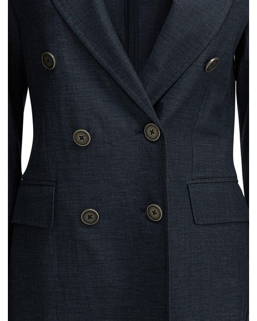 Circolo 1901 Black Cotton Linen Jacket