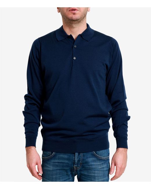 John Smedley Blue T Shirts And Polos for men