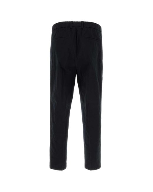 Jil Sander Black Midnight Cotton Pant for men