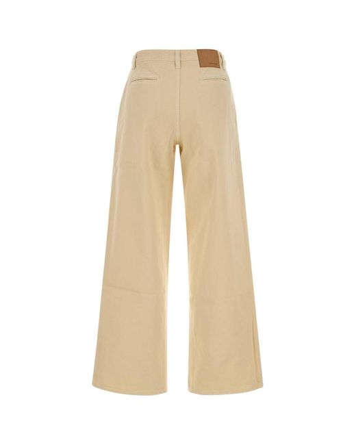 Magda Butrym Natural Sand Denim Jeans