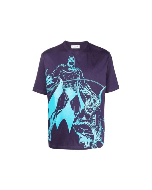 Lanvin Batman grafisch gedrucktes T -Shirt in Blue für Herren