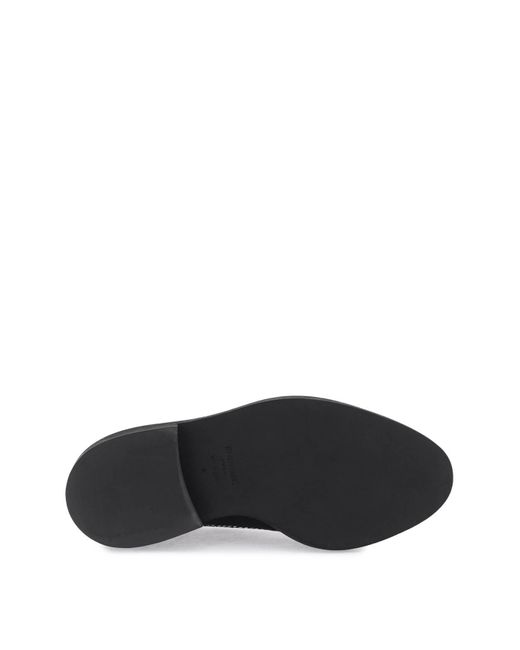 Longwing Brogue Loafers in Trompe l'oeil strick Thom Browne de hombre de color Black