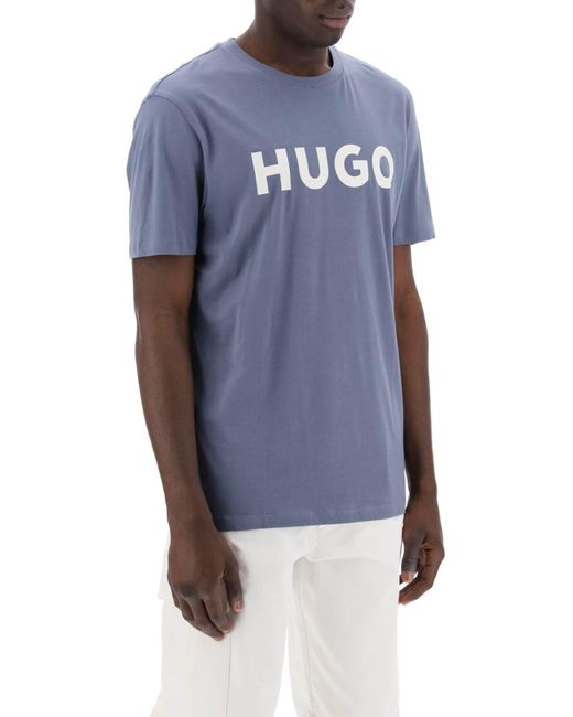 Dulivio Logo T-shirt HUGO pour homme en coloris Blue