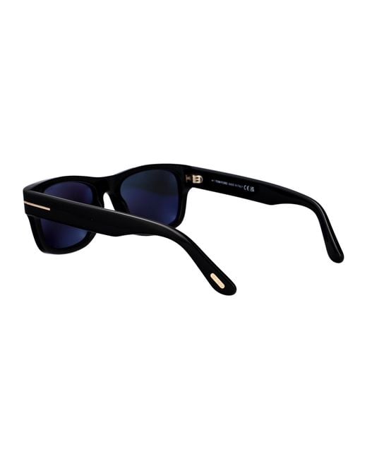 Tom Ford Black Squared Sunglasses Ft1303 01 D for men
