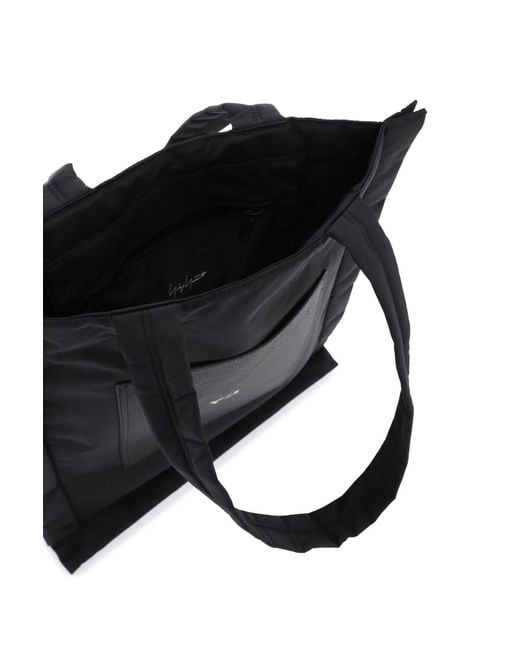 Tote Bag In Nylon di Y-3 in Black da Uomo