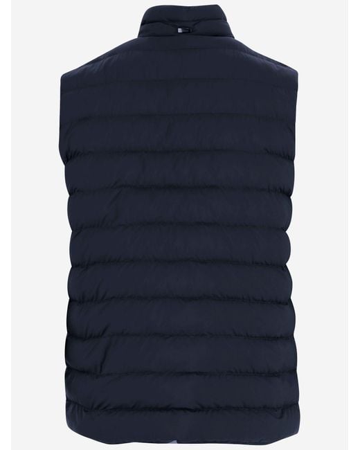 Herno Blue Padded Nylon Vest