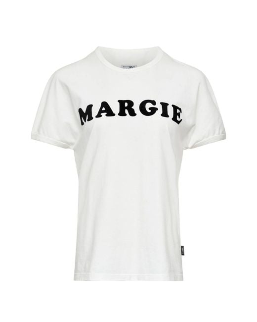 MM6 by Maison Margiela White T Shirt