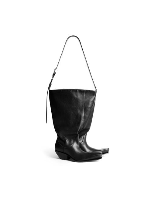 Balenciaga Black Rodeo Boot Bag