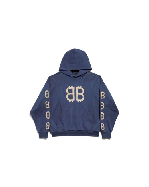 Balenciaga Blue Crypto hoodie medium fit