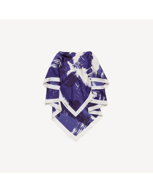 Balenciaga Purple Paintbrush Cape Top