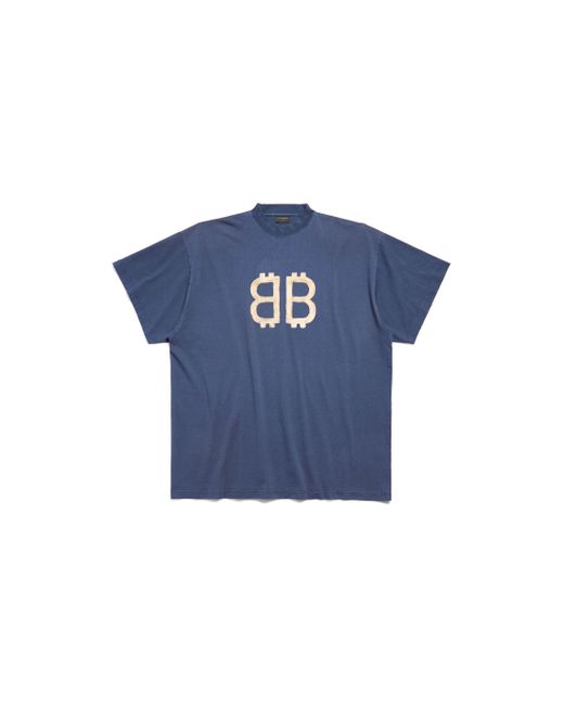 Balenciaga Blue Crypto T-shirt Oversized
