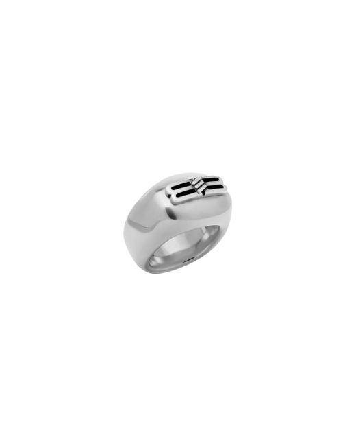 Anello Squadrato Bb Icon di Balenciaga in White da Uomo