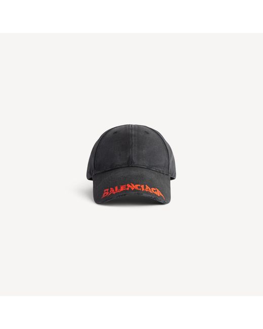 Balenciaga Black Logo Cap for men