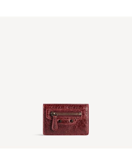 Balenciaga Red Le City Mini Wallet
