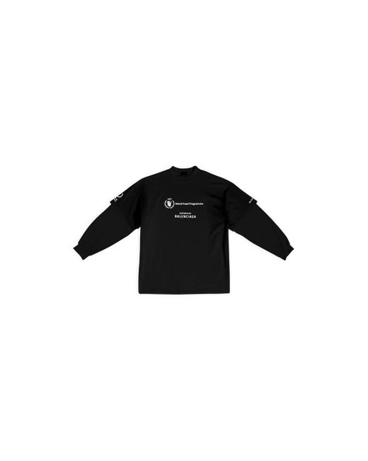 Balenciaga Wfp Double Sleeves T-shirt in Black | Lyst
